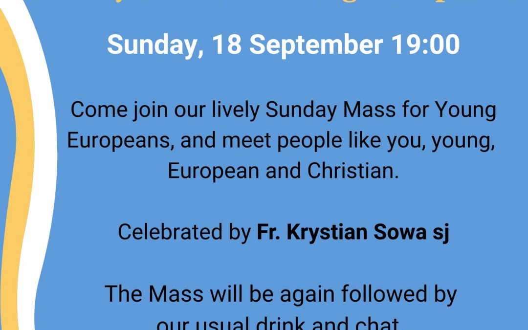 Messe dominicale pour les jeunes Européens